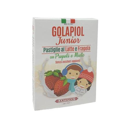 Antipiol | Golapiol Junior Caramelle al Latte e Fragola con Propoli e Miele