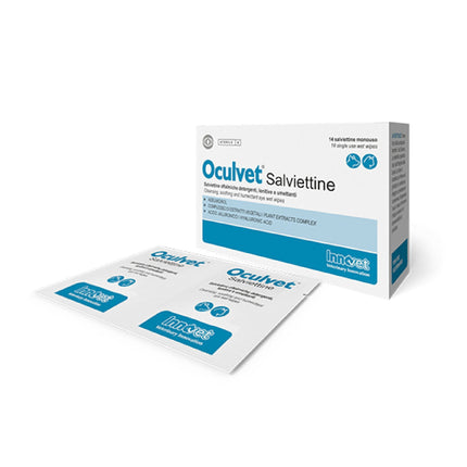 Innovet | Oculvet® Salviettine oftalmiche detergenti per cani e gatti
