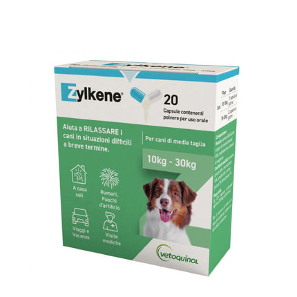 Vetoquinol | Zylkene® Integratore Rilassante per Cani 10–30kg – 20cps