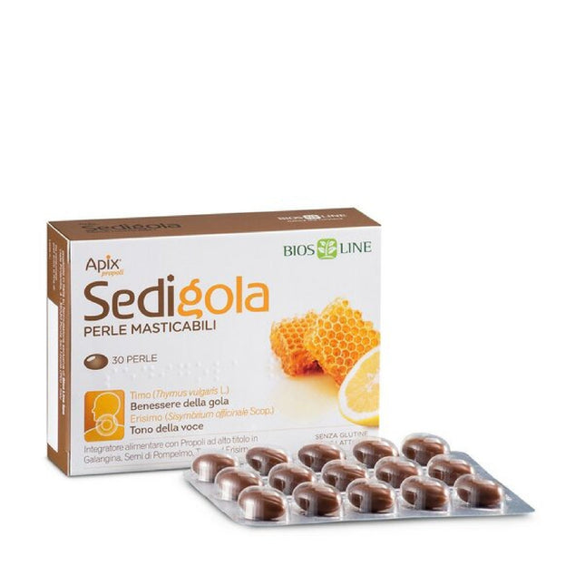 Bios Line | Apix Sedigola Perle Masticabili Gola 30prl

