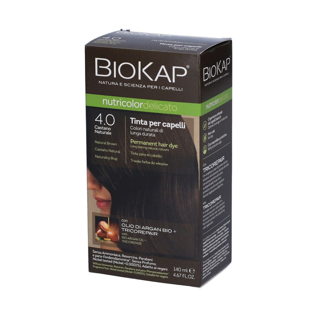 Bios Line | Biokap Nutricolor Tinta 4.0 Castano Naturale Colore Intenso