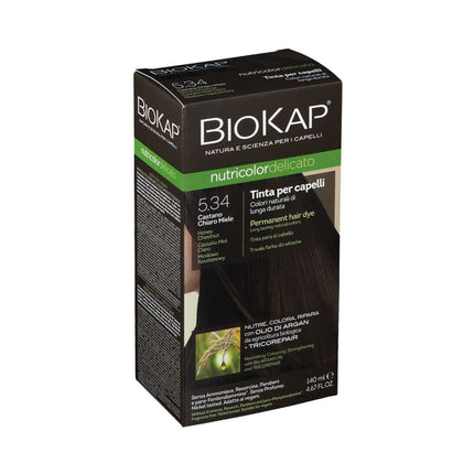 Bios Line | Biokap Nutricolor Tinta 5.34 Castano Medio con Riflessi Mogano