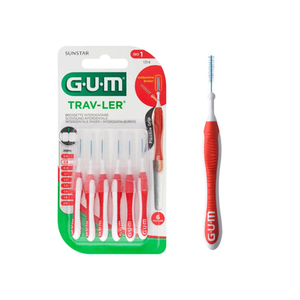 Sunstar | GUM® Trav-Ler 1314 Scovolini Interdentali 0.8mm – 6pz