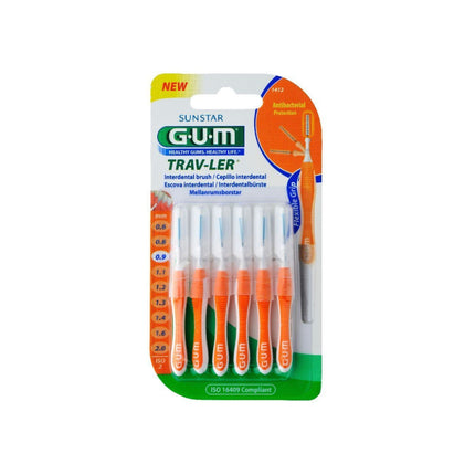 Sunstar | GUM® Trav-Ler 1412 Scovolini Interdentali 0.9mm – 6pz