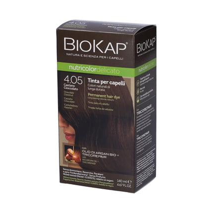 Bios Line | Biokap Nutricolor Tinta Delicata 4.05 Castano Scuro Cioccolato