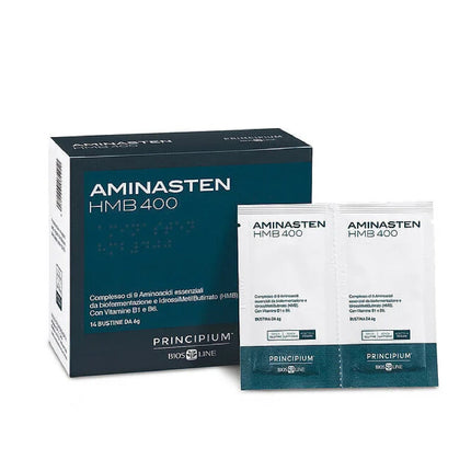 Bios Line | Principium Aminasten HMB 400 – Integratore di aminoacidi essenziali