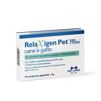 NBF Lanes | Relaxigen Pet Mini cane e gatto Benessere psicofisico – 20cpr