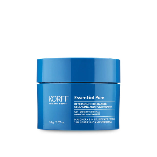 Korff | Essential Maschera 2 in 1 Purificante e Scrub – 50gr