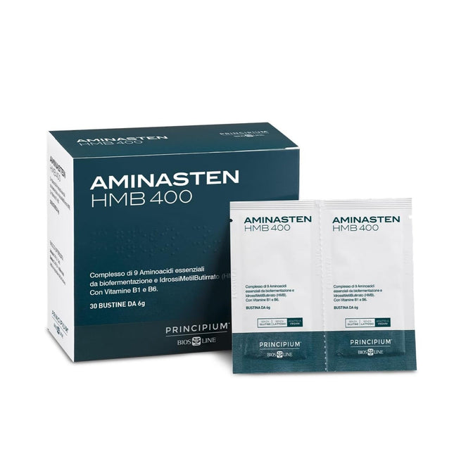 Bios Line | Principium Aminasten HMB 400 – Integratore di aminoacidi essenziali