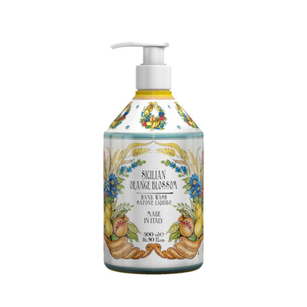 Rudy Profumi | Maioliche Sapone Liquido Idratante Fiori d'Arancio di Sicilia, 500ml
