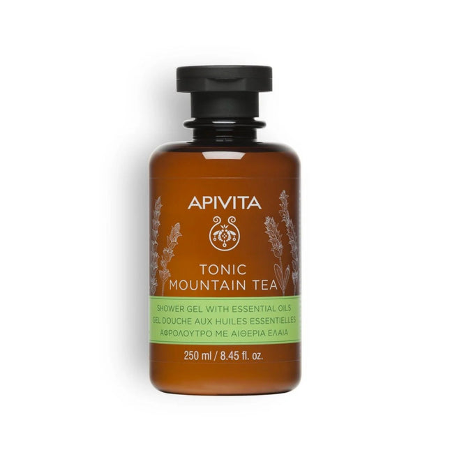Apivita | Doccia Gel Rinfrescante Mountain Tea e Oli Essenziali