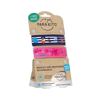 EFAS | Parakito Bracciali Antizanzare Bambini – 2pz e 2 Ricariche

