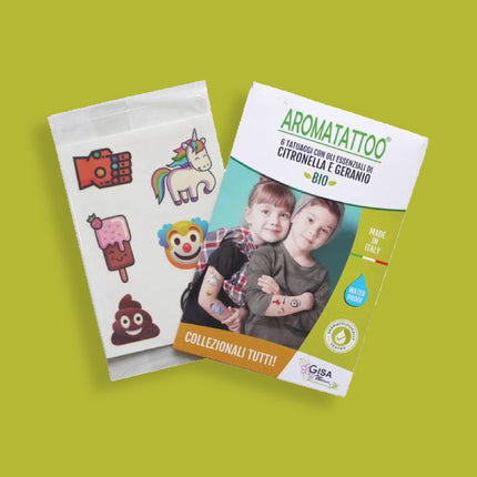 Gisa | Aromatattoo 6 Tatuaggi Temporanei con Oli Essenziali