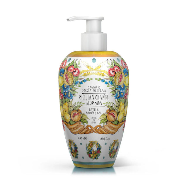 Rudy Profumi | Maioliche Docciaschiuma Idratante Fiori d’Arancio di Sicilia, 700ml