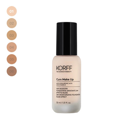 Korff | Skin Booster Fondotinta Fluido 01 Effetto Nude Idratante – 30ml