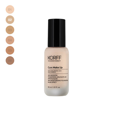 Korff | Skin Booster Fondotinta Fluido 02 Effetto Nude Idratante – 30ml