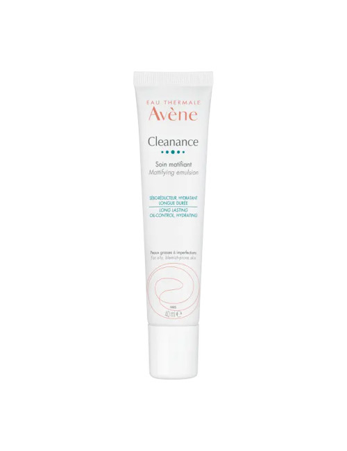 Avène Cleanance Trattamento Opacizzante 40ml - Crema Idratante e Lenitiva per Pelle Grassa e Mista - Riduce l'Effetto Lucido